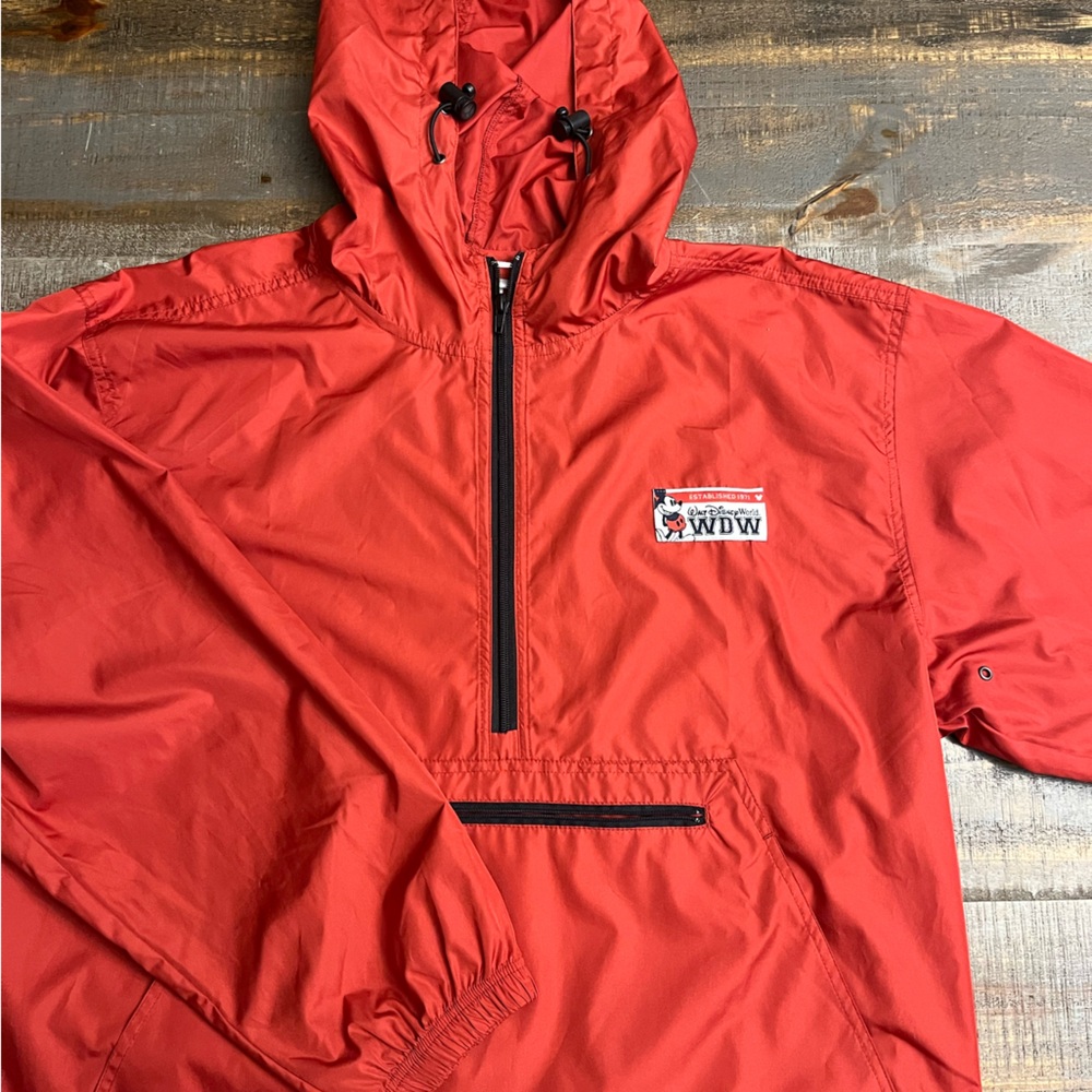 Vintage Disney Red WDW windbreaker Jacket